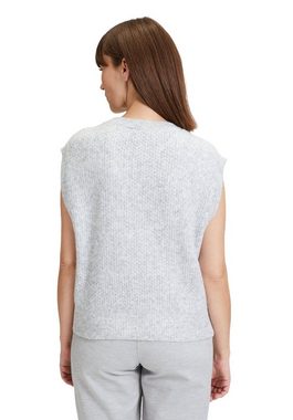 Betty&Co Strickpullover ohne Arm (1-tlg) Struktur