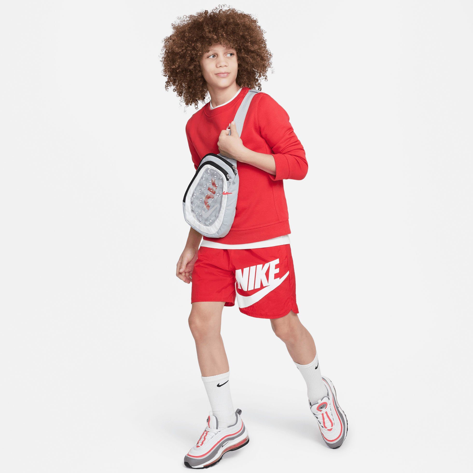 Nike Sportswear Shorts Big Kids' (Boys) rot Shorts Woven