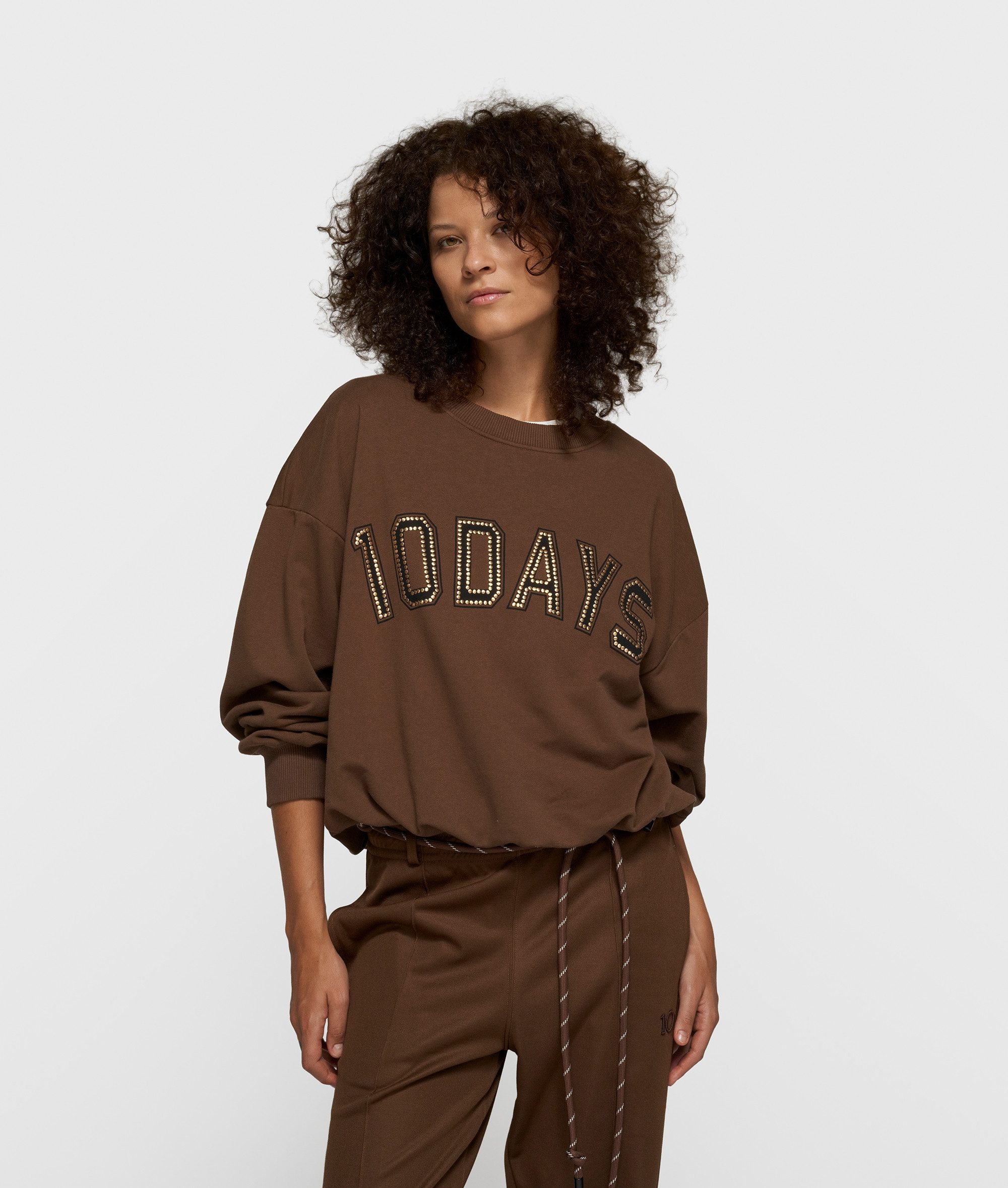 10DAYS Rundhalspullover pleated sweater 10DAYS günstig online kaufen