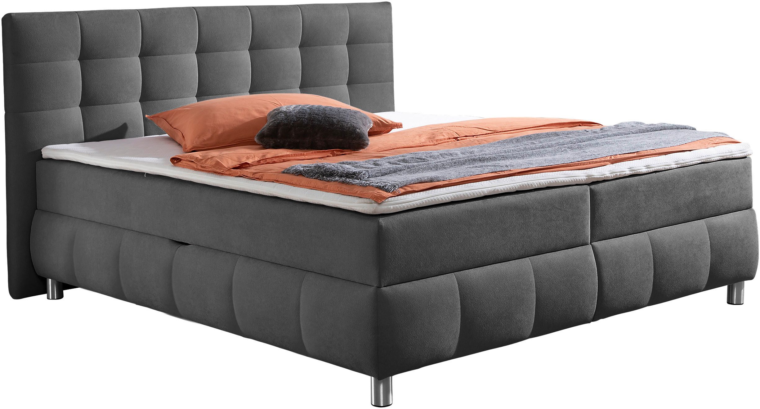 Home affaire Boxbett Marvao inkl. Bettkasten und Topper, Boxbett mit Bettkasten, inkl. Topper – Bild 2 von 5