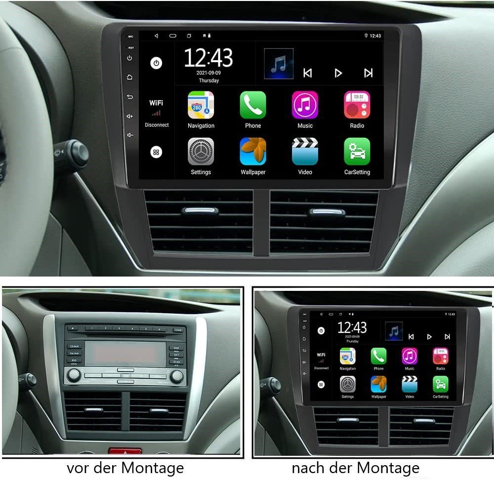 Autoradio 2007-2013. Subaru Für GPS Android Forester 11 Zoll impreza 9 Einbau-Navigationsgerät GABITECH