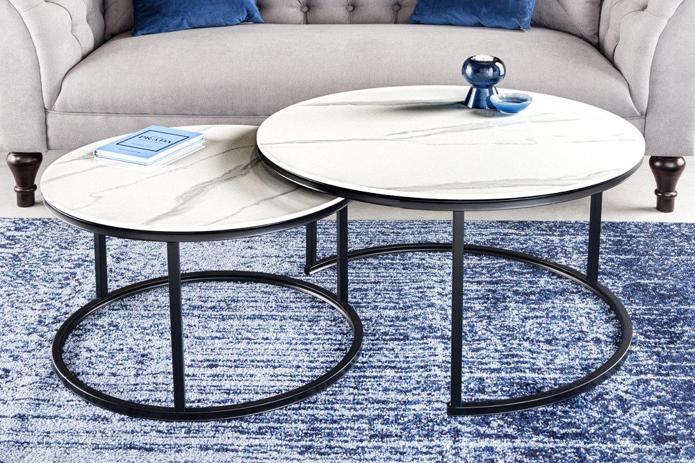 riess-ambiente Couchtisch ELEGANCE Ø75cm weiß / günstig online kaufen