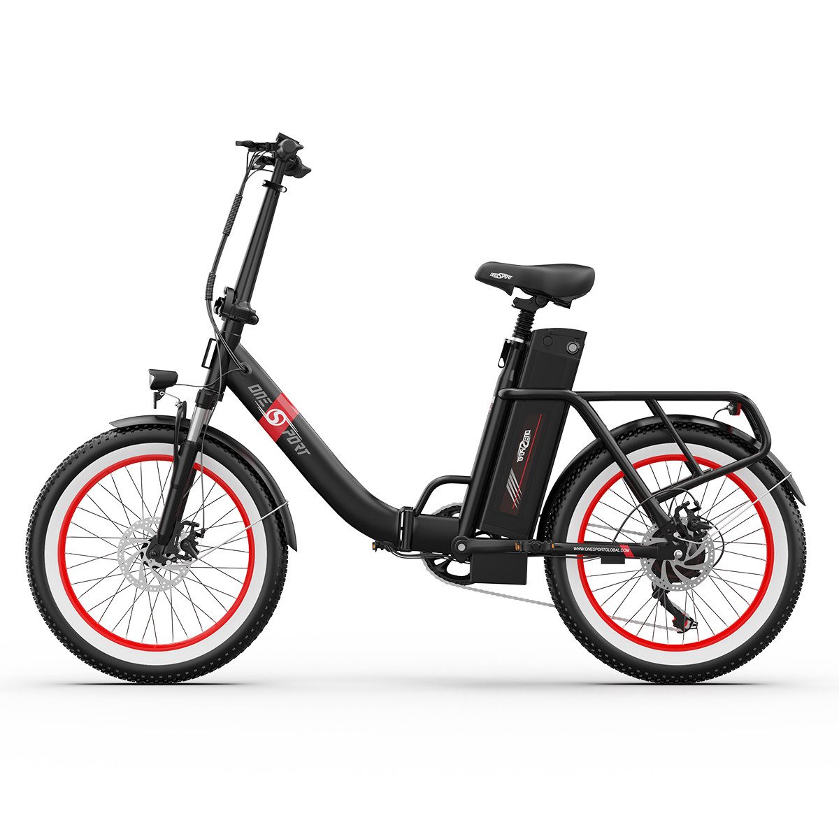 DOTMALL E Bike Cityrad E Bike 20Zoll foldable 250W 48v15.6AH Faltbares Mountain City bike Elektrofahrrad