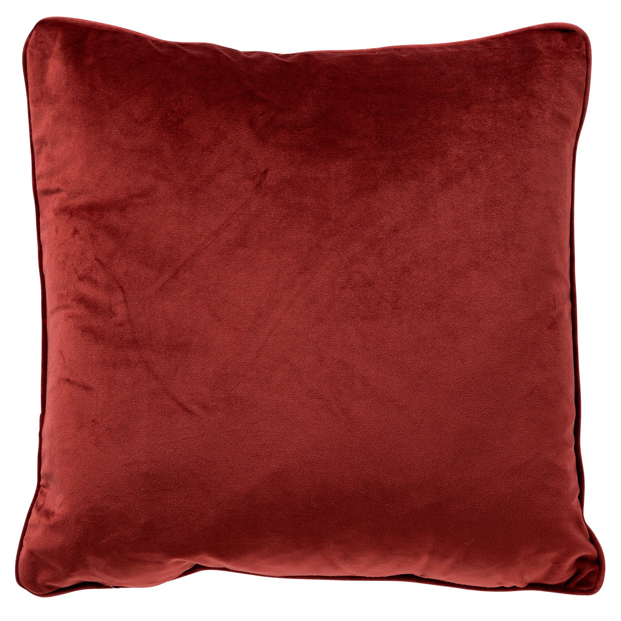 Dutch Decor Zierkissen Kissen Rot Gold Weihnachten Christmas Modern Samt 45 günstig online kaufen