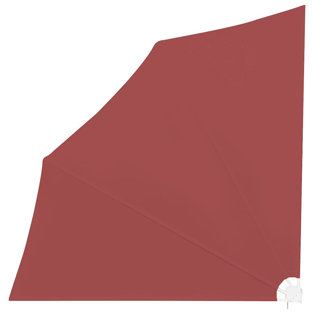 vidaXL Sonnenschirm Faltbarer Balkonfächer Terracotta-Rot 140×140 cm