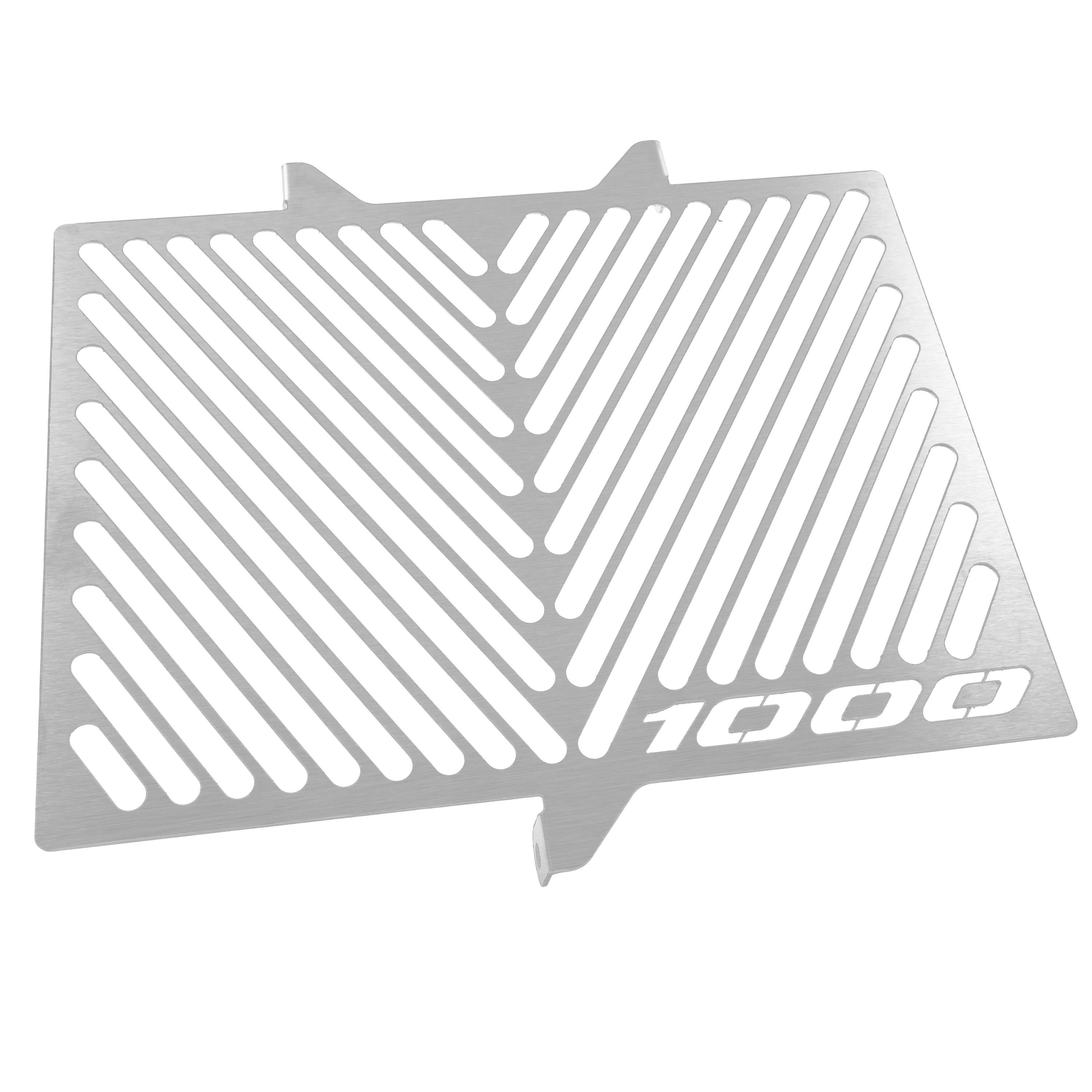 ZIEGER Motorrad-Additiv Kühlerabdeckung für Honda CBF 1000 Logo silber, Motorradkühlerabdeckung