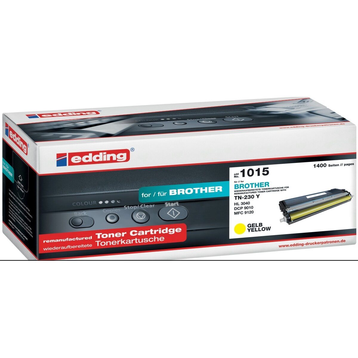 edding Tonerpatrone Toner kompatibel mit Brother TN 230 yellow