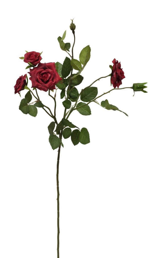 Kunstblume Rose (Rosa), 2474U, Blütenzweig