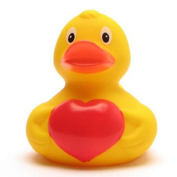 Duckshop Badespielzeug Badeente mit Herz - Quietscheente