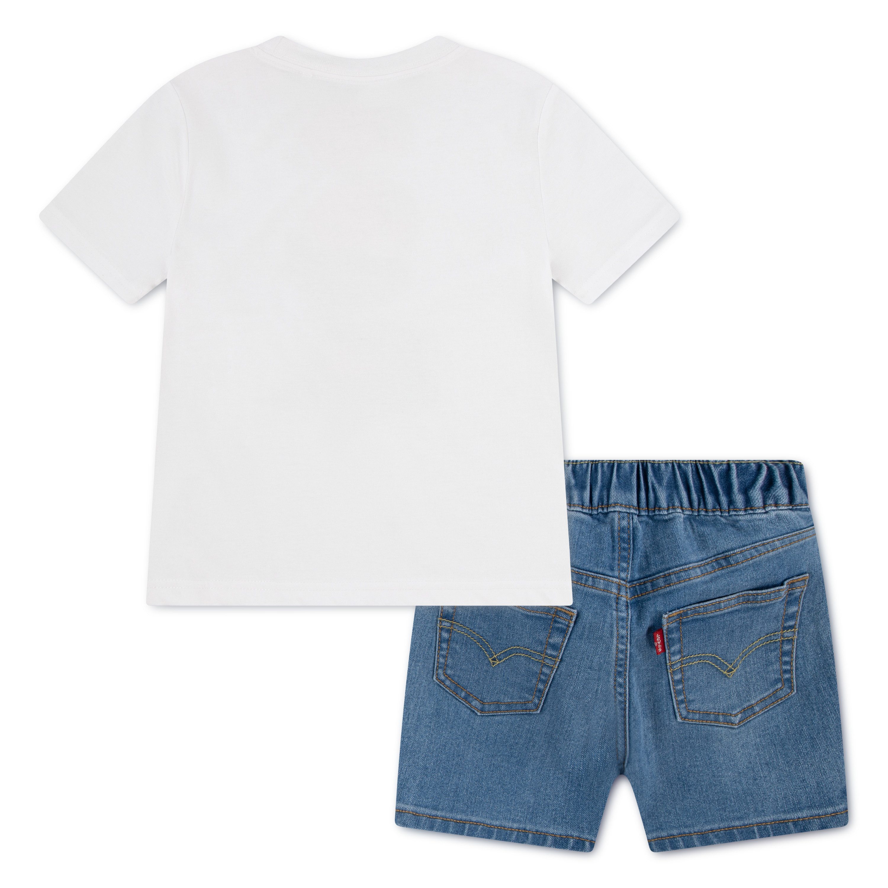 Levi's® Kids Shirt & Shorts LVB SKATER LEVI TEE & DENIM SE (2-tlg) for Boys, Jeans-Shirts und Printshirt