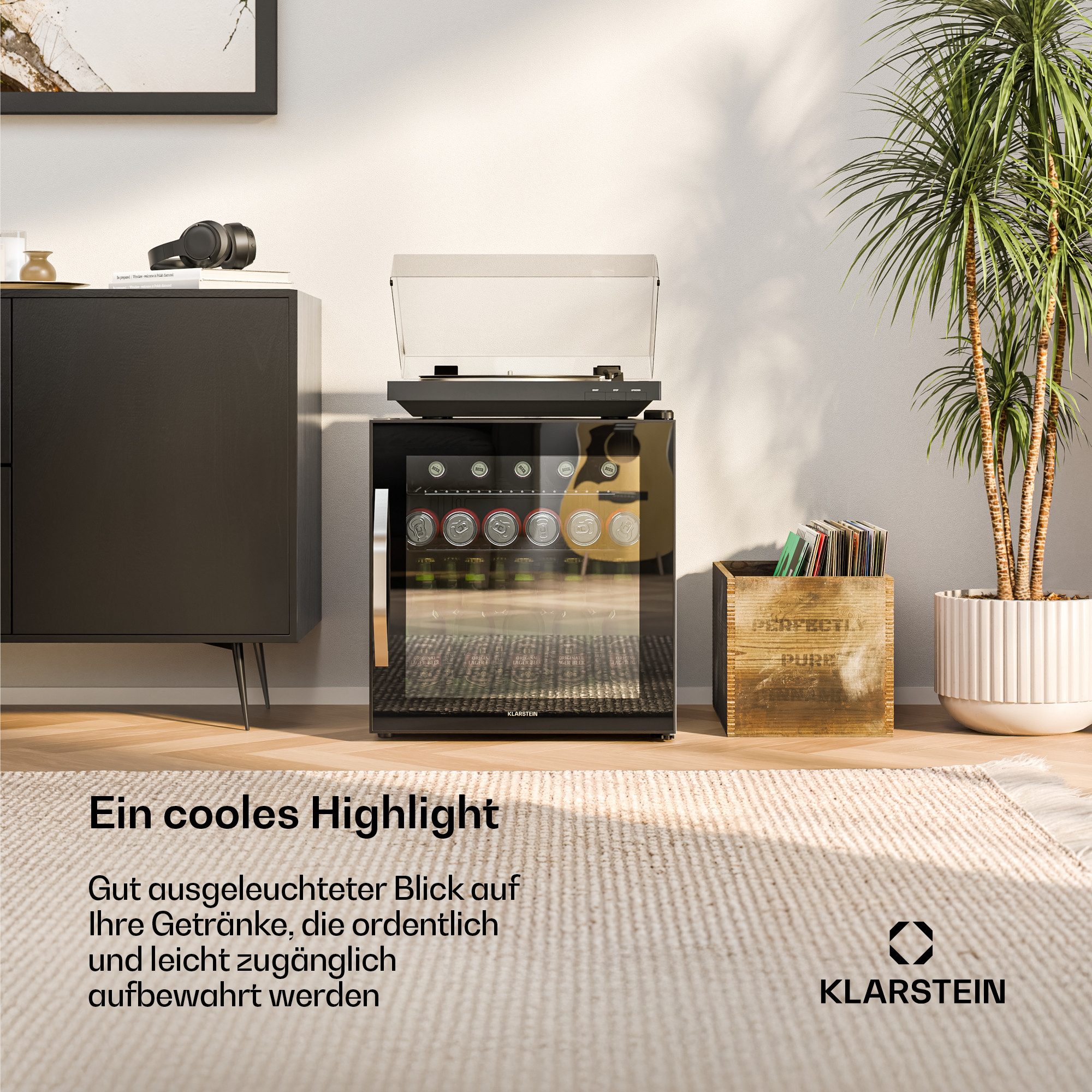 Klarstein Getränkekühlschrank 10047753, 43.6 cm hoch, 47.4 cm breit