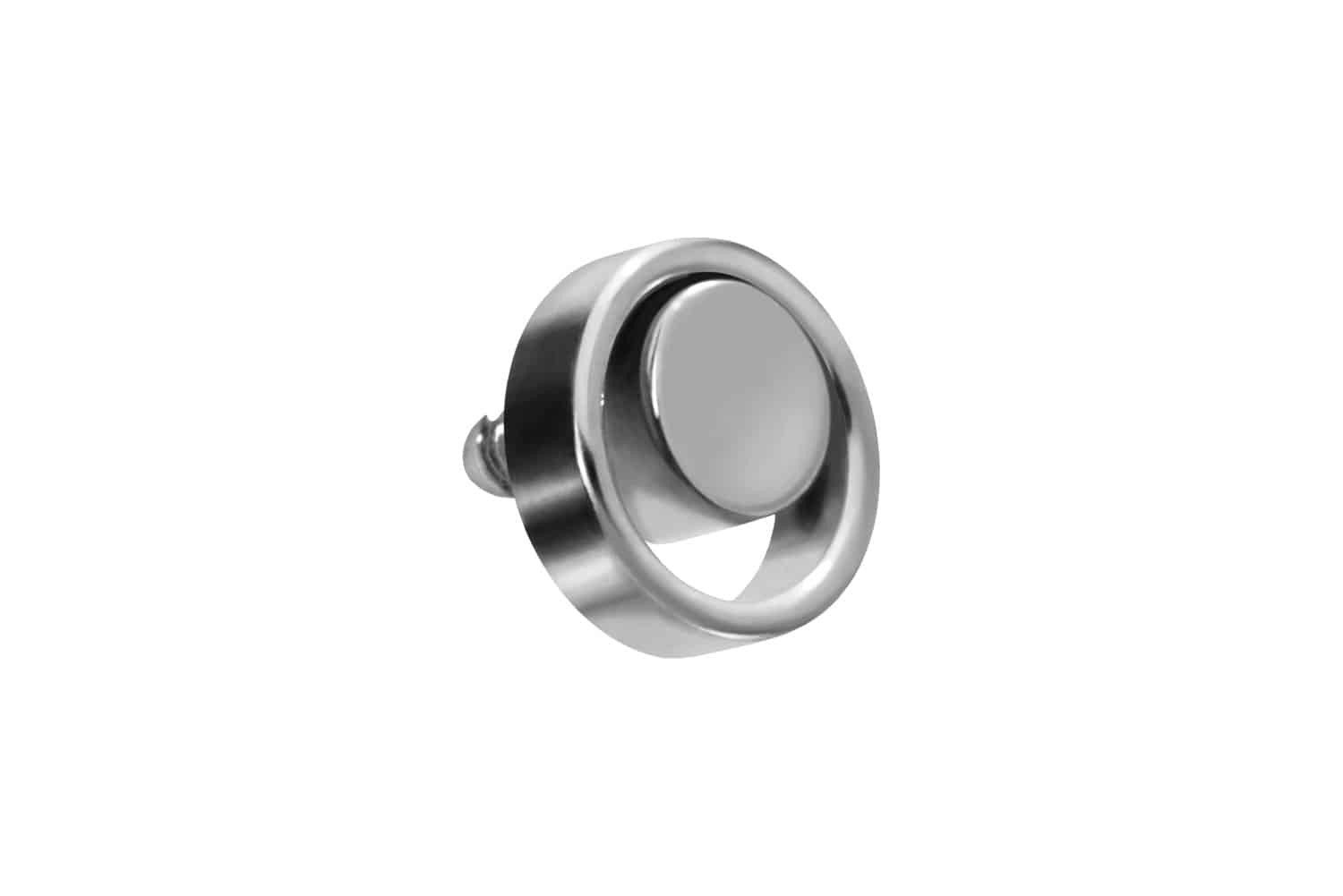 Piercing-Set Titan Schraubaufsatz mit Außengewinde RING + DISC
