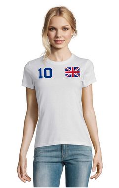 Blondie & Brownie T-Shirt Damen England United Kingdom EM Sport Trikot Fußball Meister WM