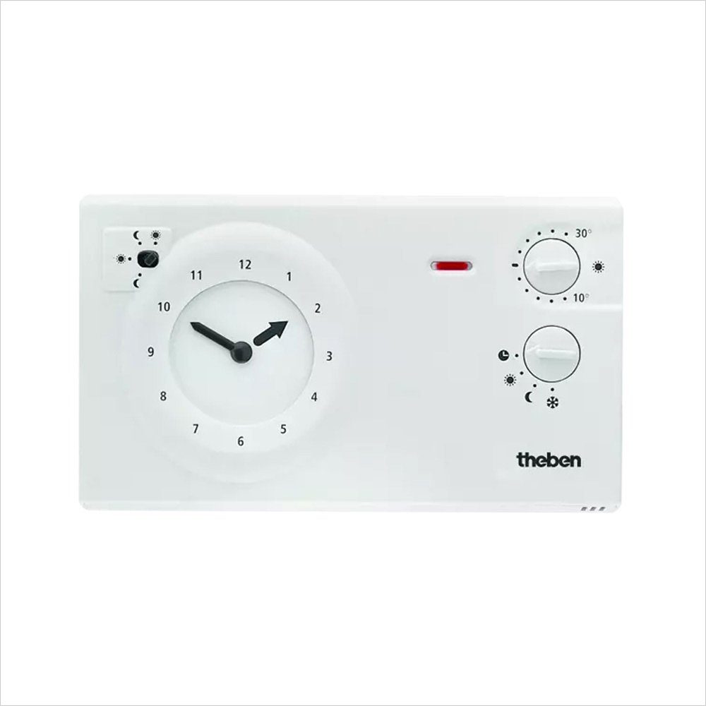 theben Raumthermostat RAMSES 782, Uhrenthermostat analog, Netzversion, Gangreserve, Tages-/Wochenprog.