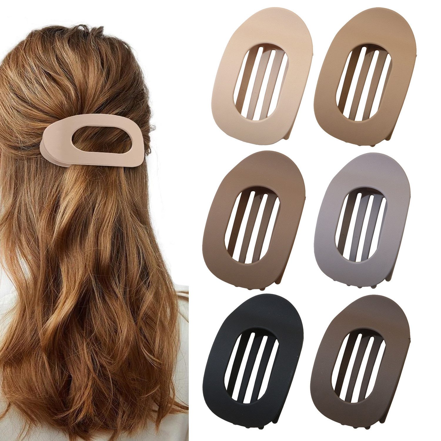 XDeer Haarklammer Haarklammer 6/8/12 Stück,Haarspangen,Hair Clip, 6-tlg., Haarspange, Haarspangen für Frauen