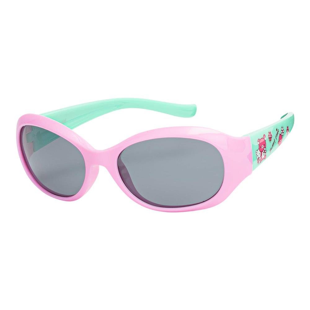BEZLIT Eyewear Retrosonnenbrille Mädchen Kinder Sonnenbrille Blümchen Stil (1-St) mit polarisierten Linsen Rosa-Grün