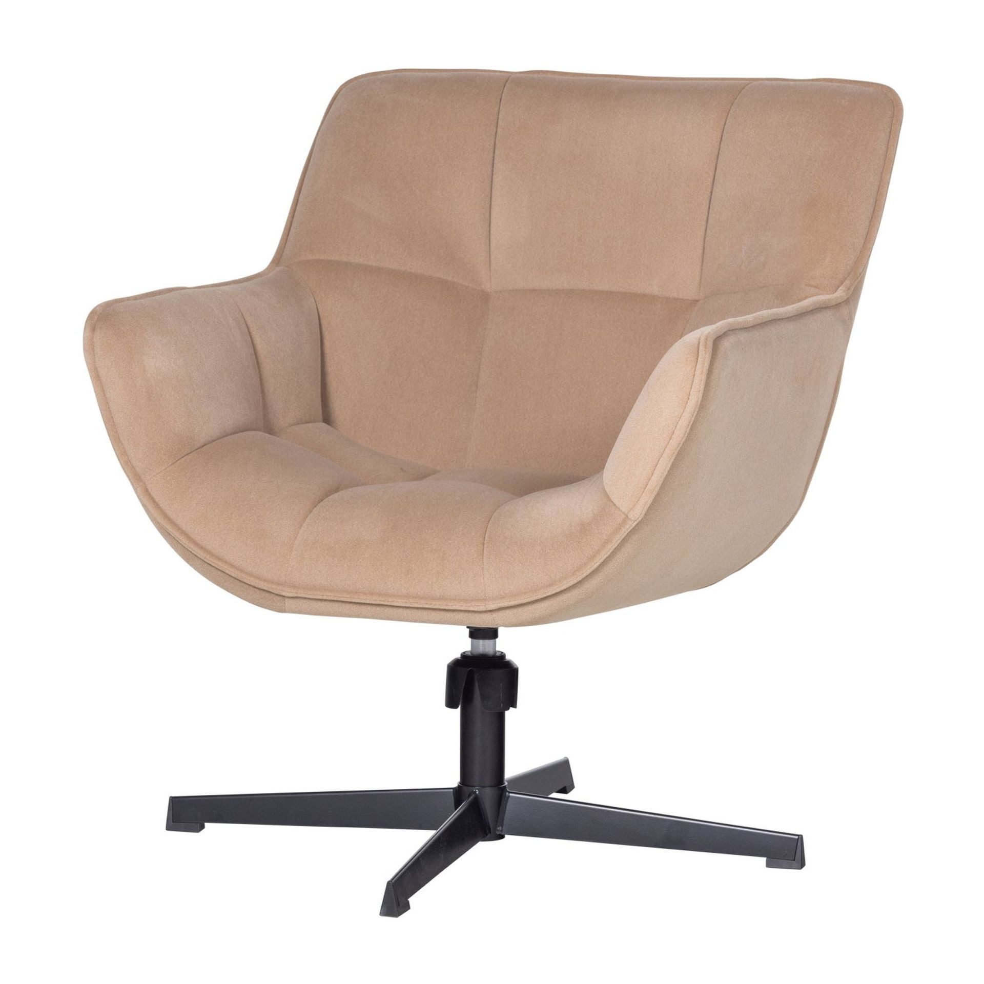 WOOOD Drehsessel Retro Sessel Wibo Samt