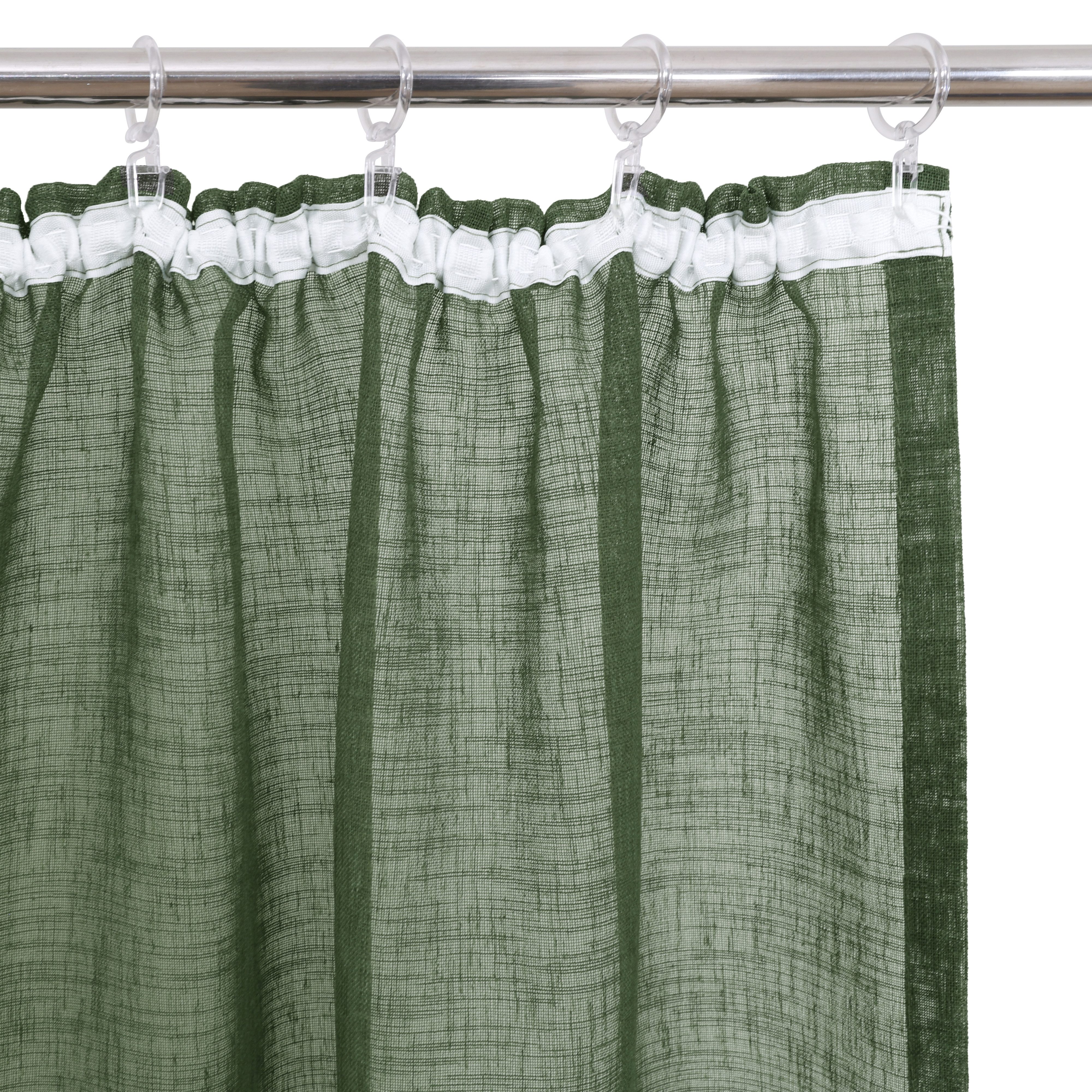 OTTO home Gardine Fiete, 1 Stück, Leinen Optik, halbtransparent, Kräuselband (1 St), Kräuselband, halbtransparent, Leinen Optik, Sichtschutz, halbtransparent, e – Bild 5 von 5