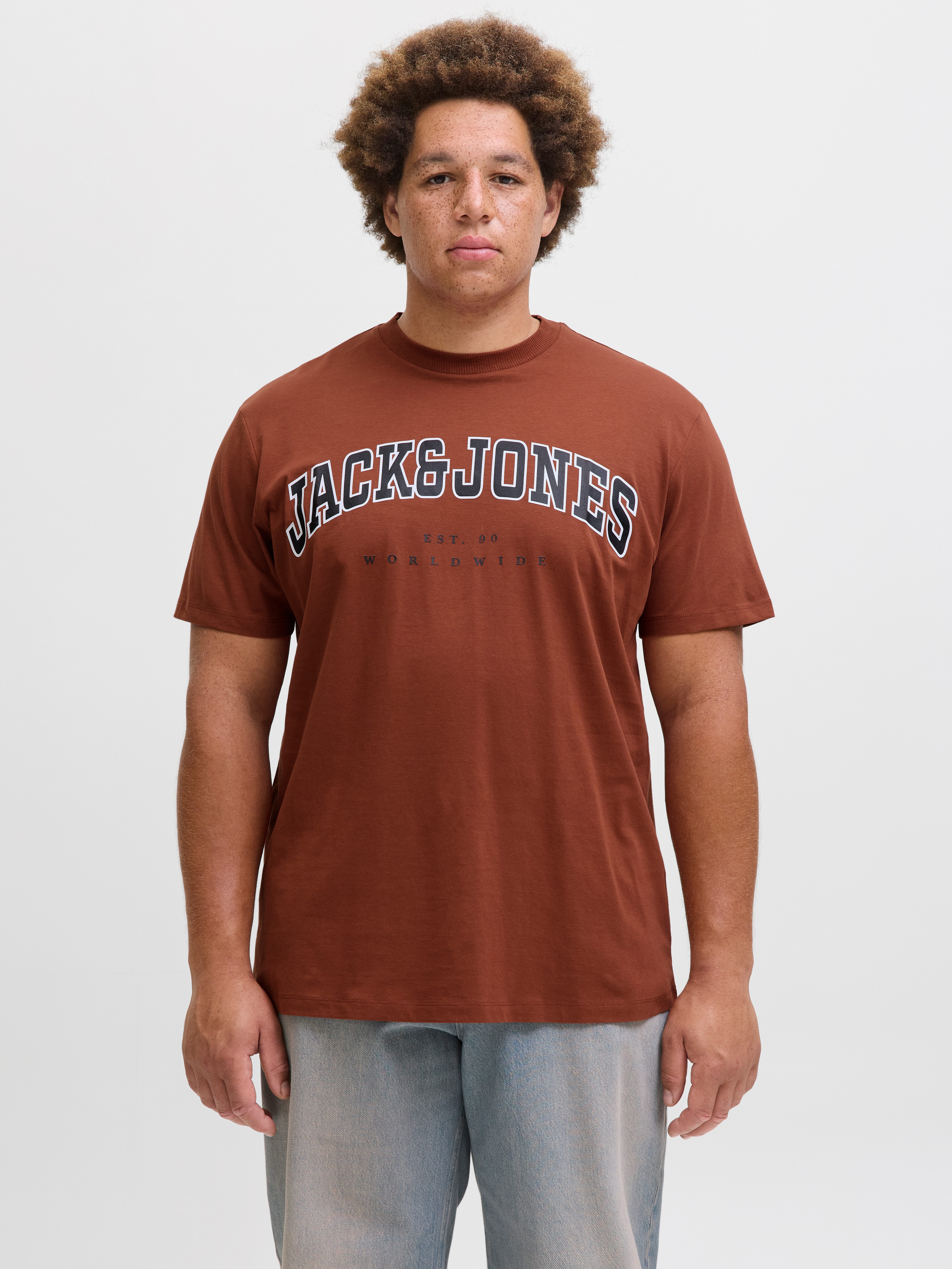 Jack & Jones PlusSize T-Shirt JJECALEB VARSITY TEE SS O-NECK NOOS PLS mit L günstig online kaufen