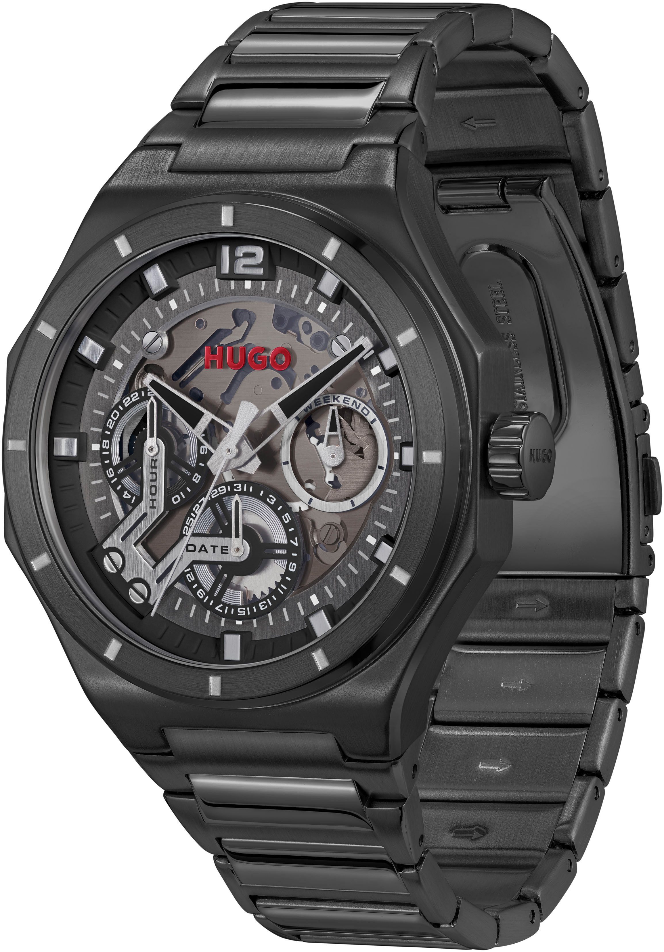 HUGO Multifunktionsuhr #GRAIL SKELETON 1530379, Armbanduhr, günstig online kaufen