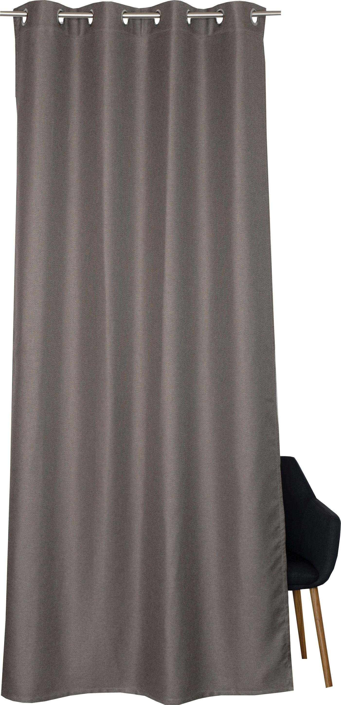 SCHÖNER WOHNEN Kollektion Ösenschal   ¦ braun ¦ Synthetik ¦ Maße (cm): B: 1 günstig online kaufen