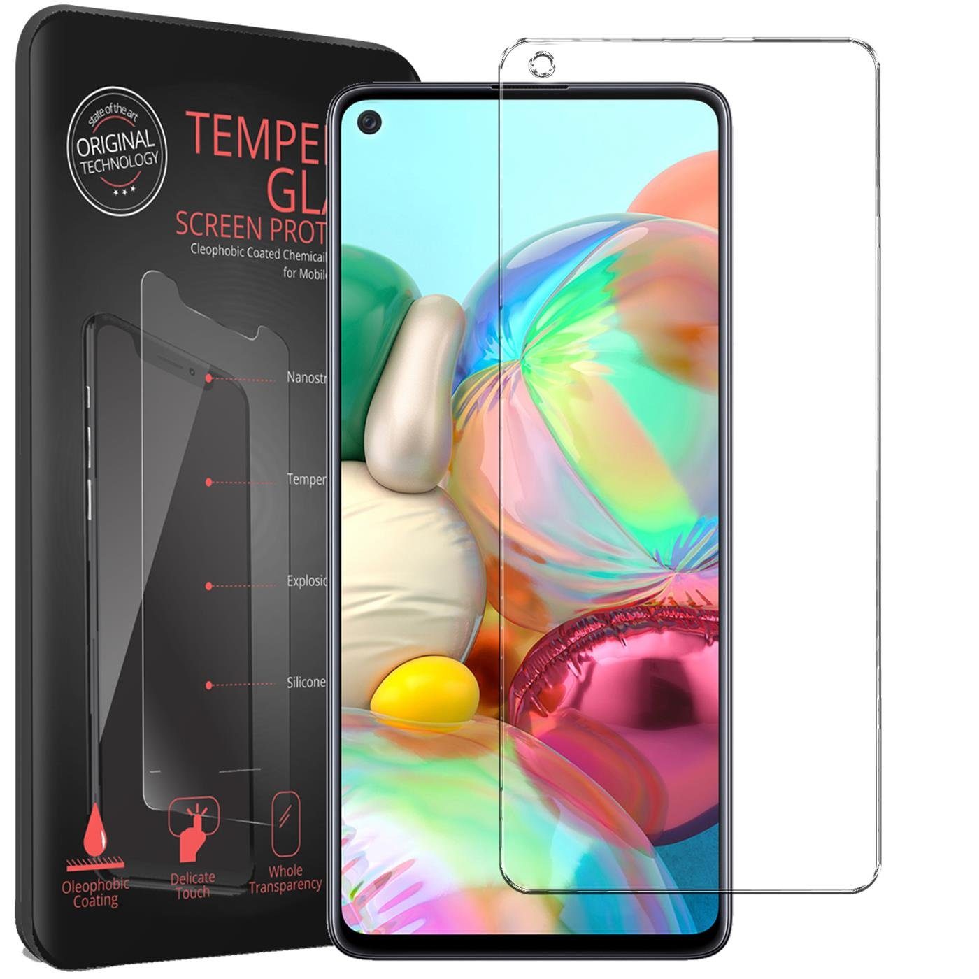 CoolGadget Schutzfolie Panzerfolie für Samsung Galaxy A21s, (9H Härtegrad, 2x Schutzglas, 1xReinigungset), Displayfolie Panzer Schutzfolie 2 Stück für Samsung A21s Glas Folie