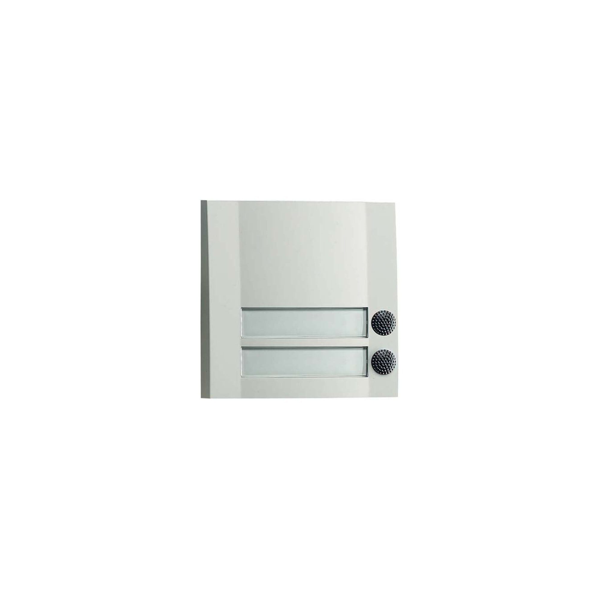 GROTHE Feuchtigkeitsmesser Grothe Klingeltaster 2fach 90x90x18,5mm, ws/sw DOMOLUX DUO