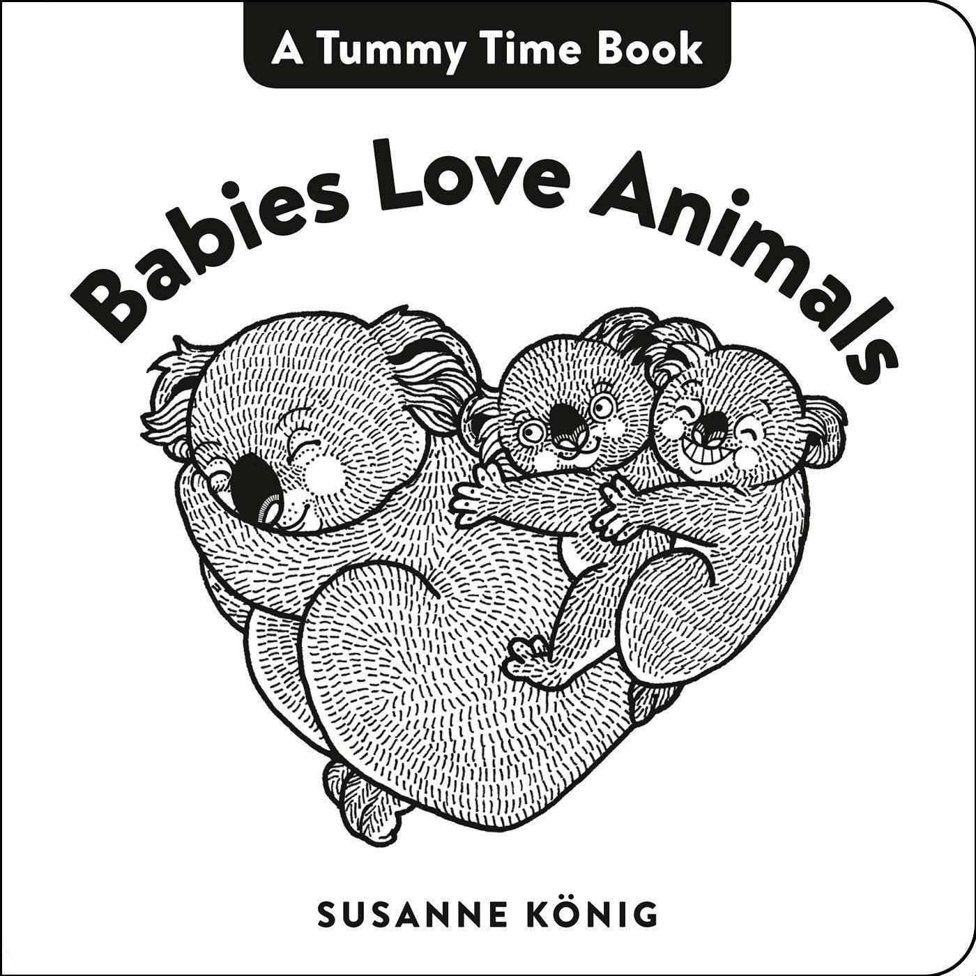 Babies Love Animals / Susanne König, High Contrast Black-and-White Art Throughout
