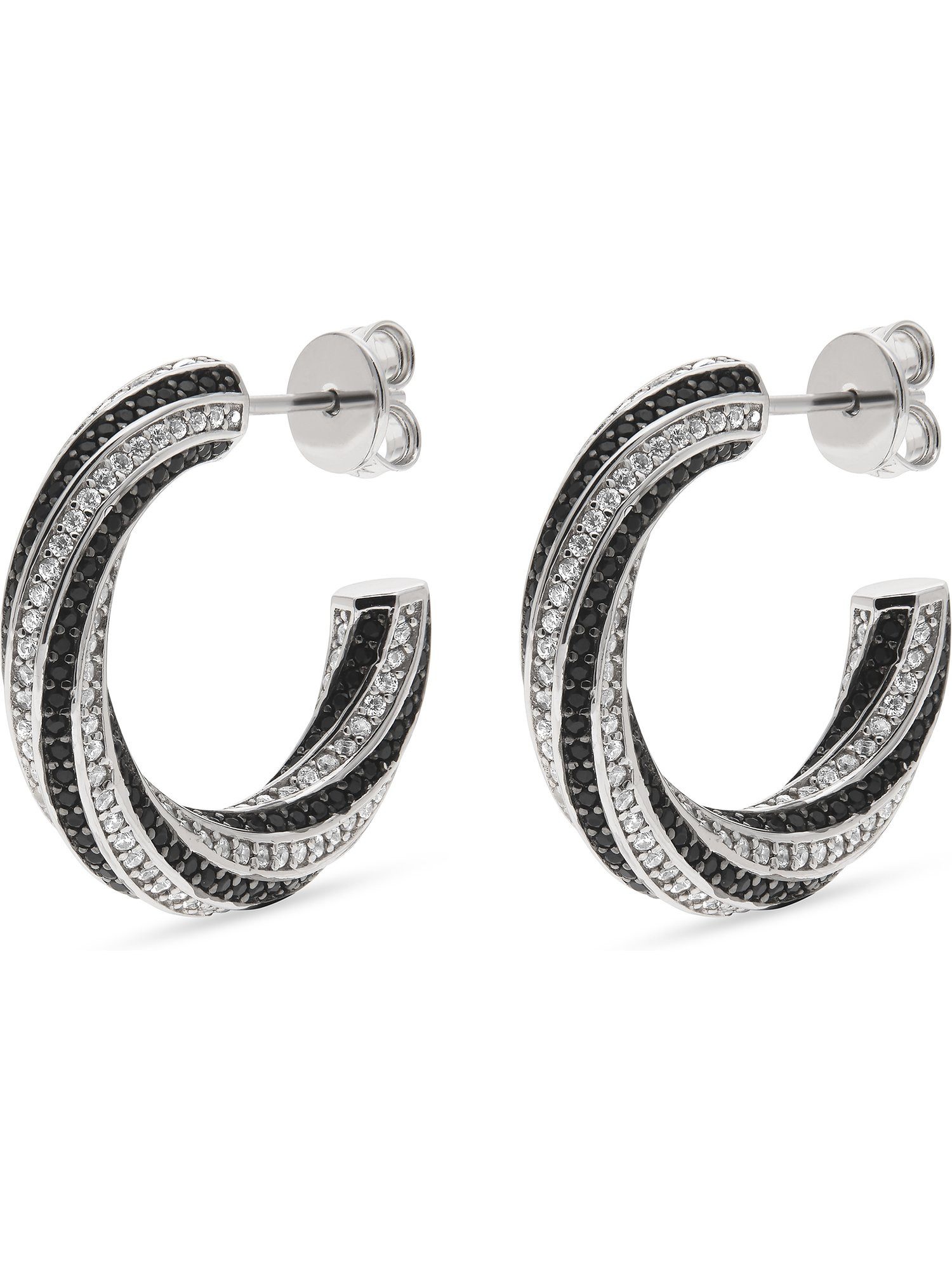 JETTE Paar Creolen (Paar), TWISTED