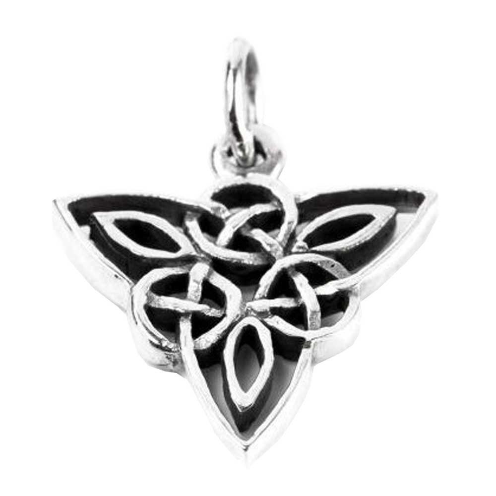 Kettenanhänger Keltische Triade Schmuck Anhänger 925er Silber 2,30 cm × 1,80 cm