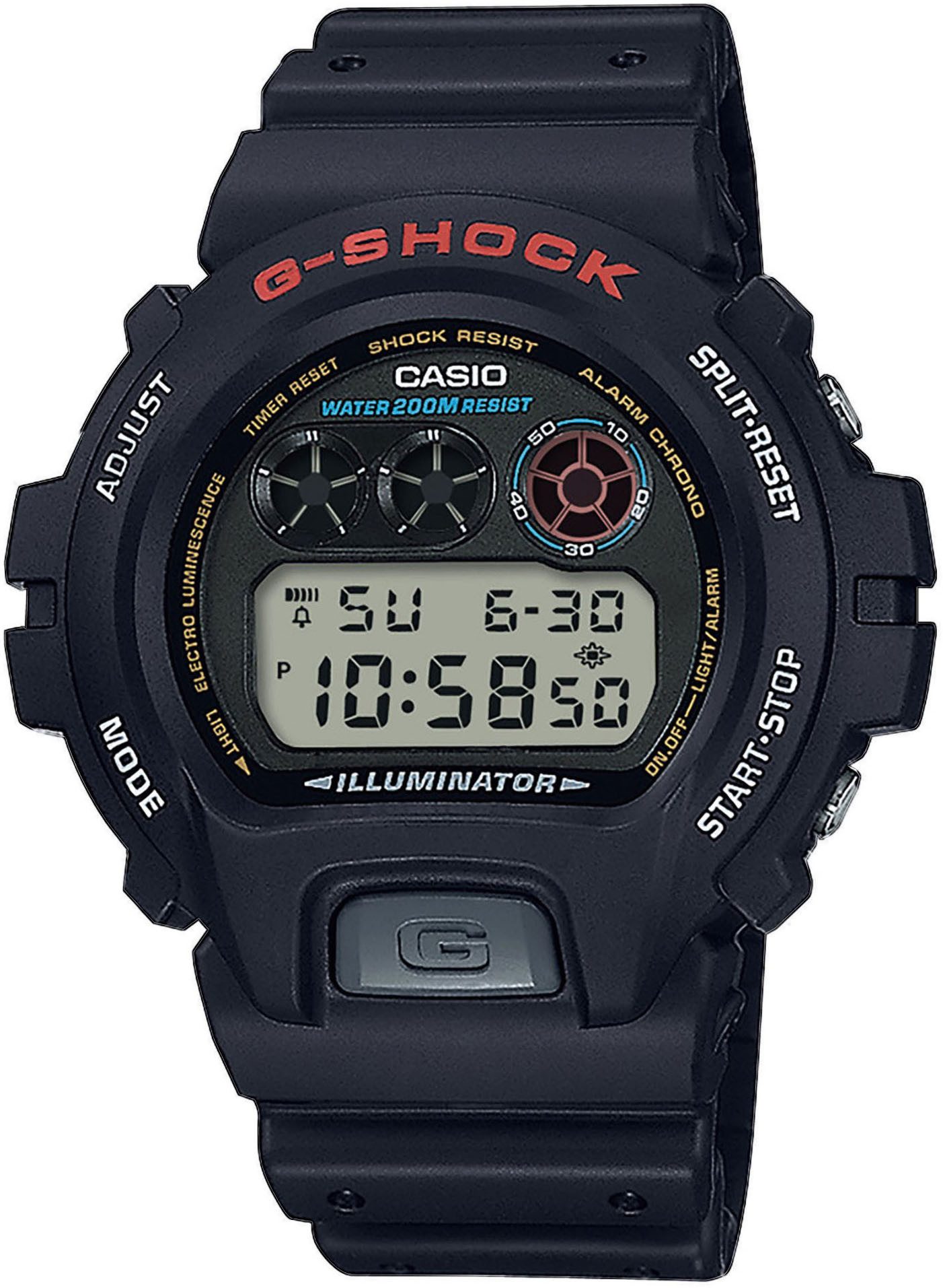 CASIO G-SHOCK Chronograph, Quarzuhr, Armbanduhr, Herrenuhr, Stoppfunktion, digital, Timer