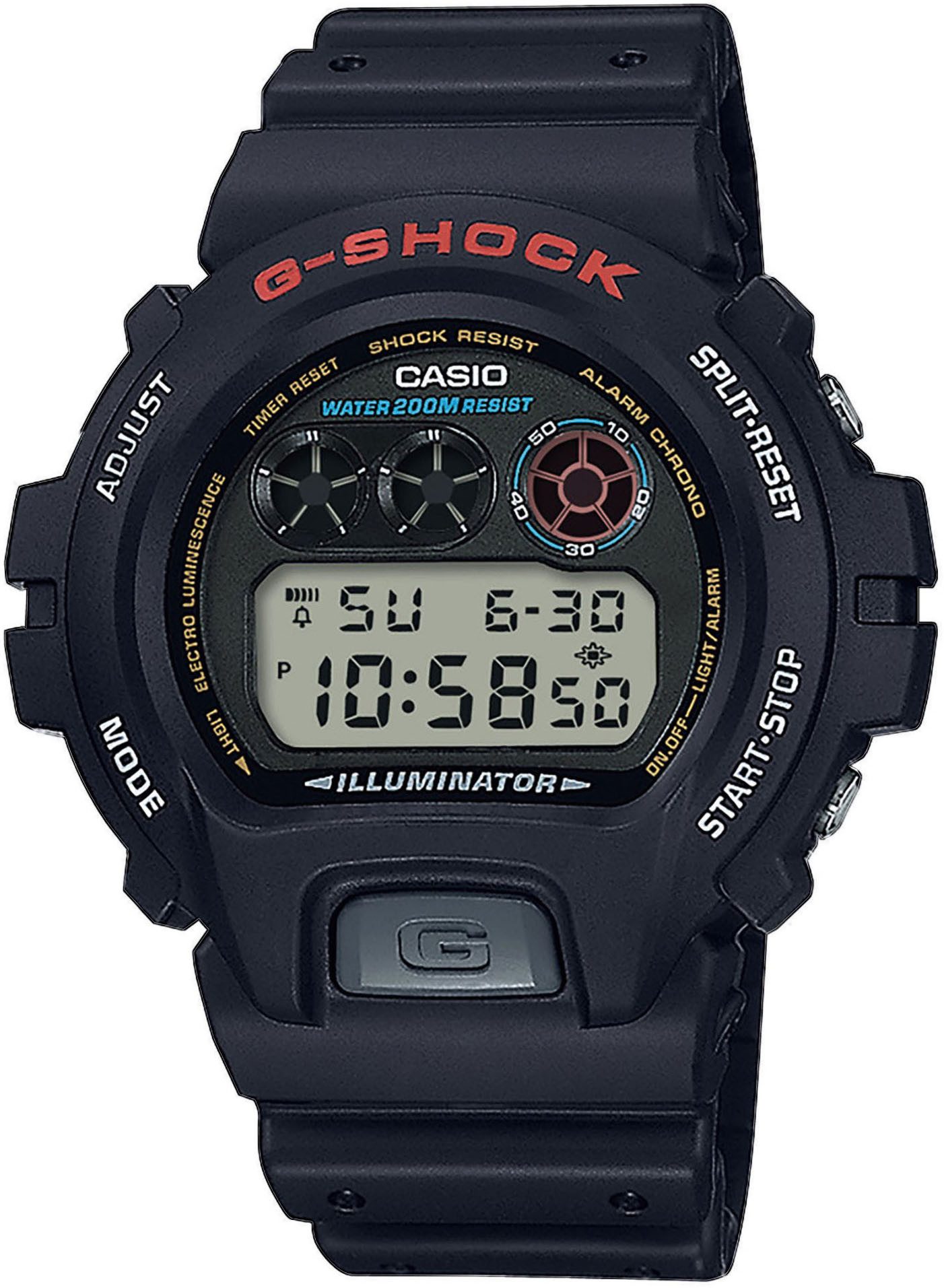 CASIO G-SHOCK Chronograph DW-6900U-1ER, Quarzuhr, Armbanduhr, Herrenuhr, di günstig online kaufen