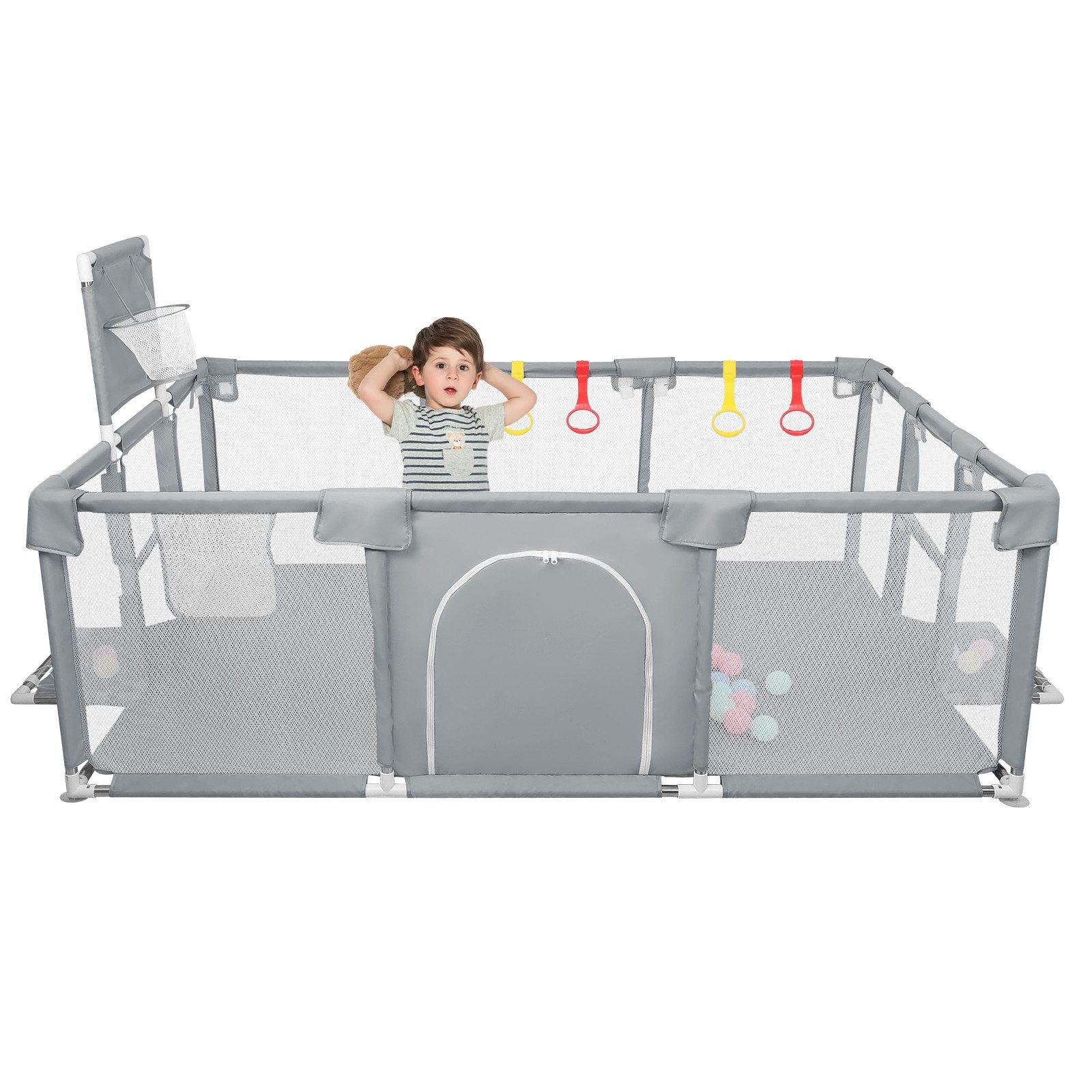 JEOBEST Laufstall Baby Laufgitter - Große Sicherheitsspielplatz, 180x120x66 günstig online kaufen