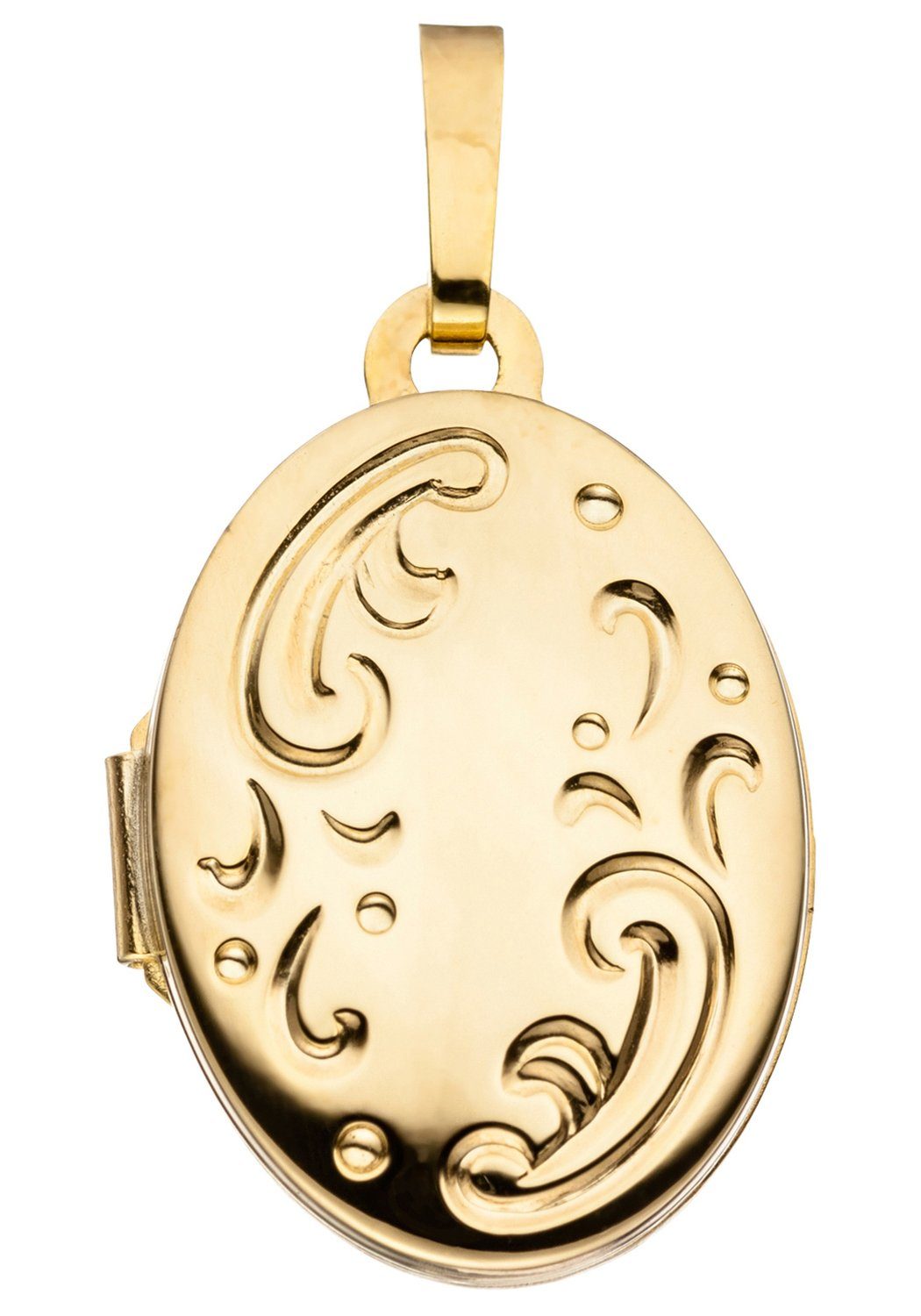 JOBO Medallionanhänger Anhänger Medaillon oval, 333 Gold