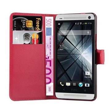 Cadorabo Handyhülle HTC ONE M7 HTC ONE M7, Klappbare Handy Schutzhülle - Hülle - mit Standfunktion und Kartenfach