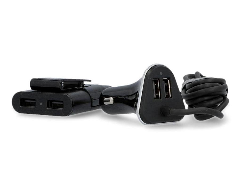 Cartrend 4-Port USB Ladestecker XXL 9,6A Smartphone-Ladegerät (Flexibel)