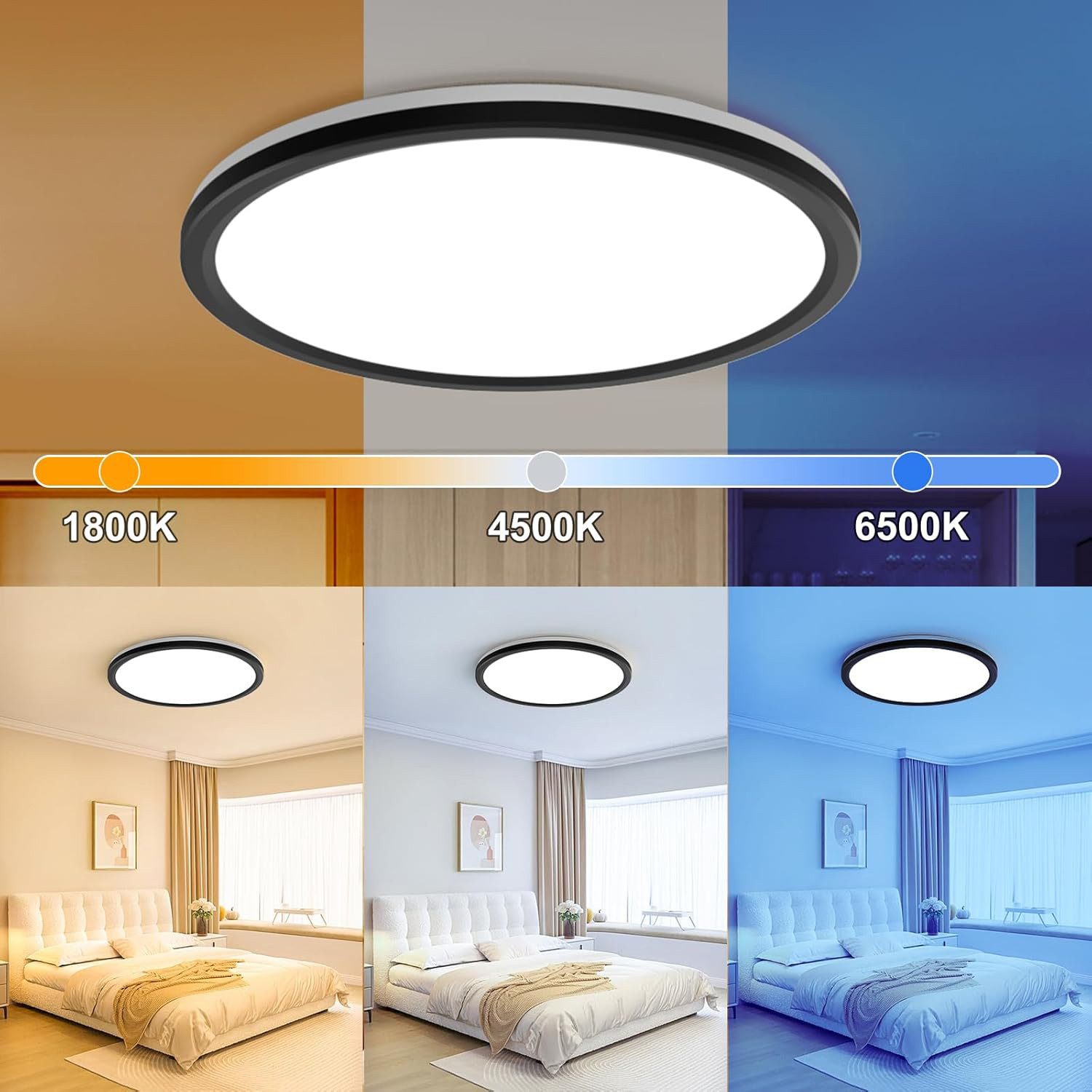 BRAIDOL Deckenleuchten LED Deckenlampe Flach Rund günstig online kaufen