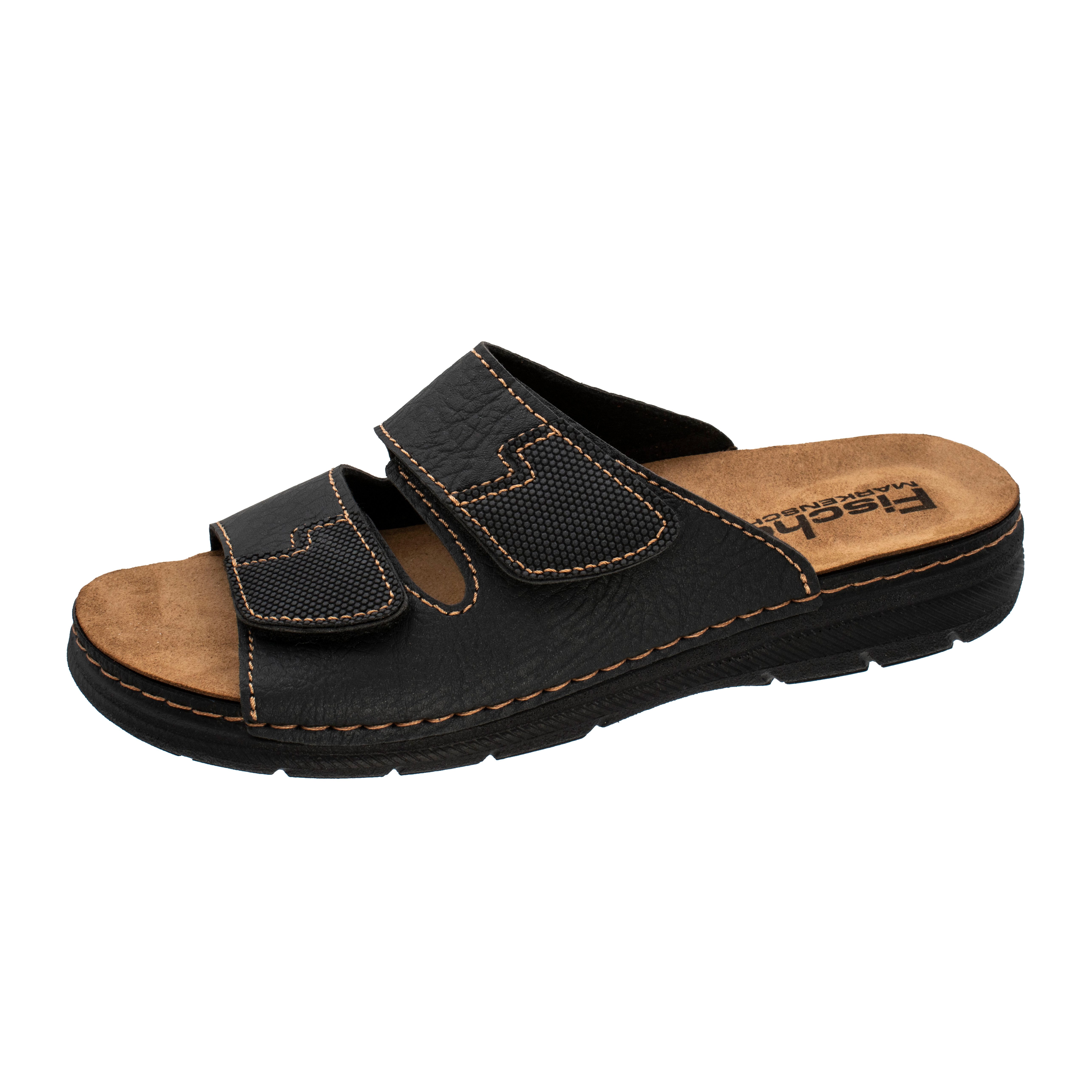 Fischer-Markenschuh Mario Pantolette aus Nappan (Lederimitat), mit Fleece-F günstig online kaufen