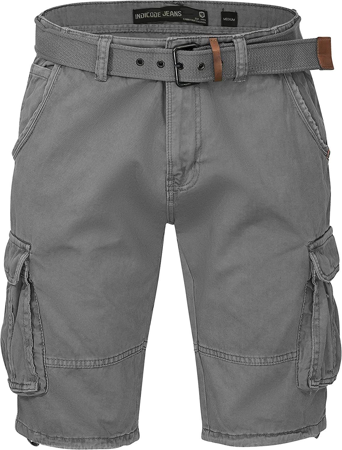 Indicode Cargoshorts Kjeld Herrencargoshorts mit 6 Taschen