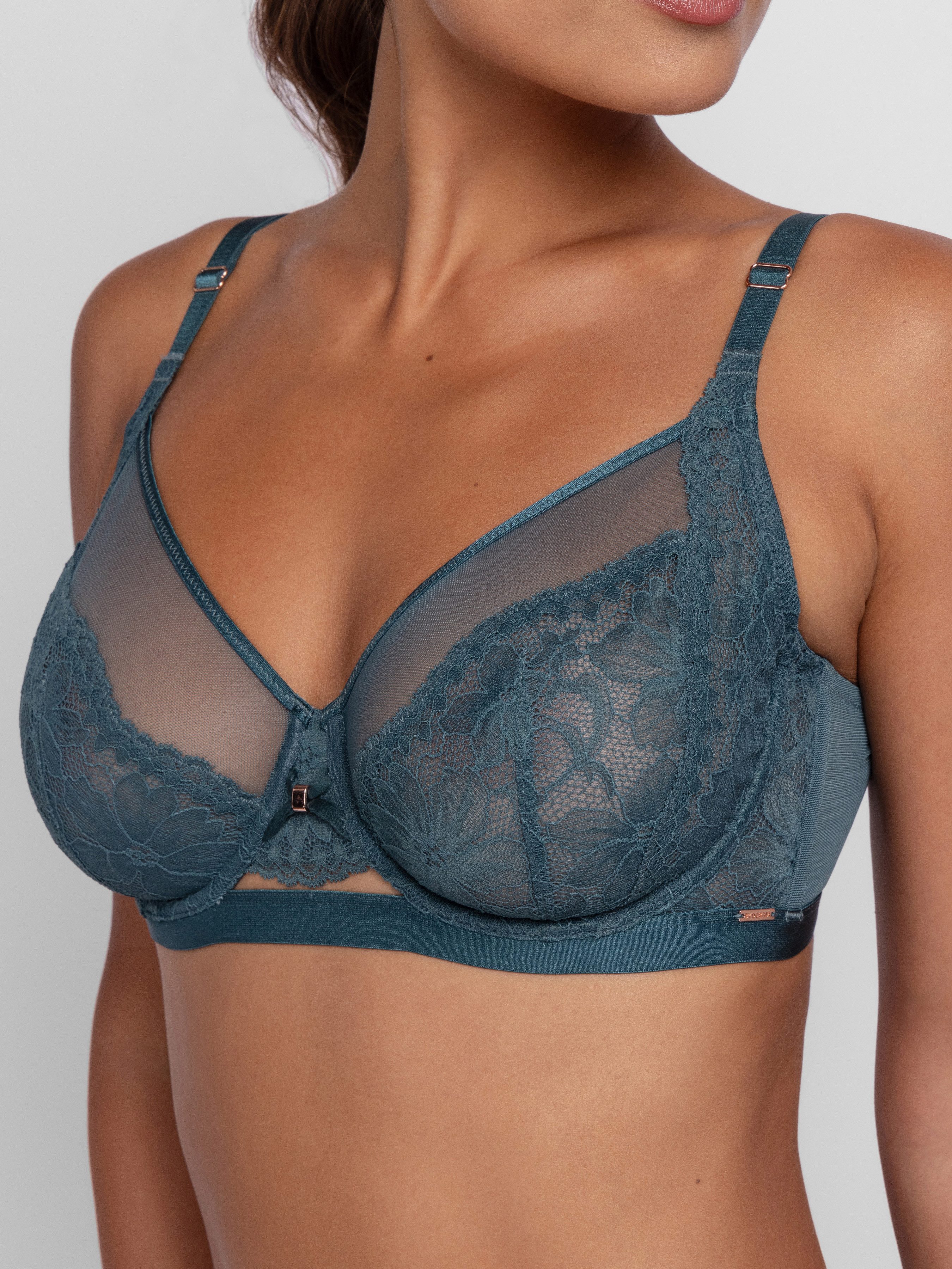 Dorina Bügel-BH Jemma feminin, nicht gefüttert, elastisch, florale Spitze