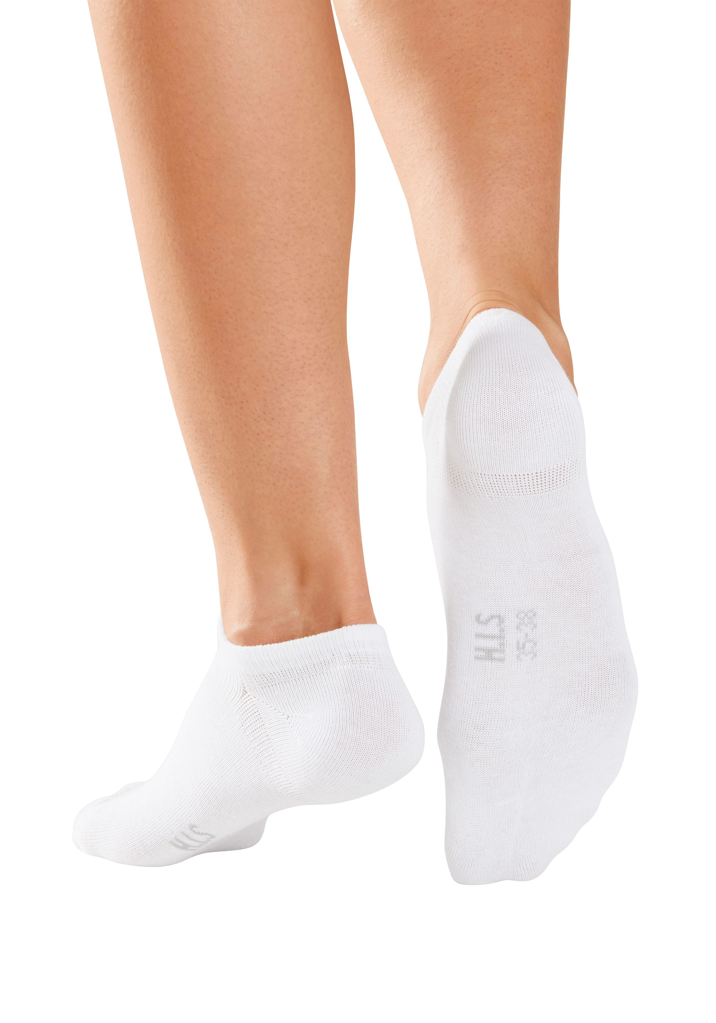 H.I.S Sneakersocken Damen Herren Unsichtbare Sneaker Socken, Loafer Socken (Packung, 6-Paar, No Show Gr. 35-38 bis 43-46) mit besonders kurzem Schaft – Bild 4 von 5