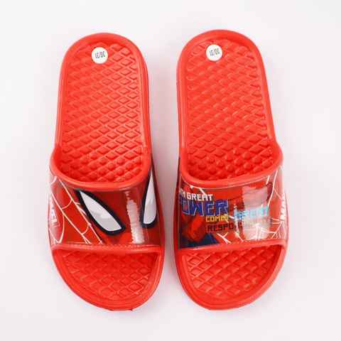 MARVEL Spiderman Jungen Kinder Sandalen Sandale Gr. 24 bis 31, Rot oder Dunkelgrau