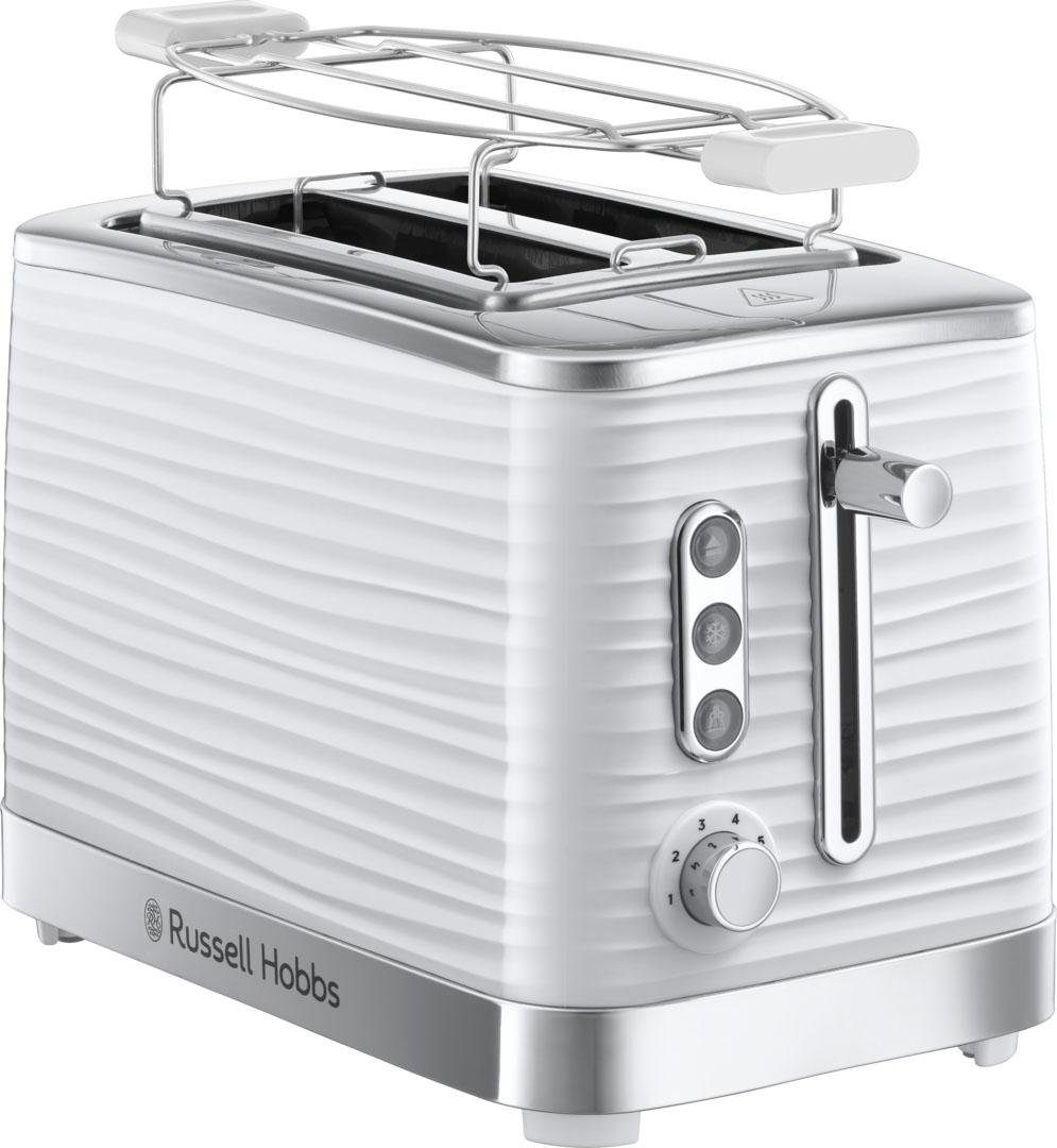 RUSSELL HOBBS Toaster Inspire 24370-56, 2 kurze Schlitze, 1050 W, 2 extra breite Toastschlitze, Brötchenaufsatz & Krümelschublade – Bild 2 von 5