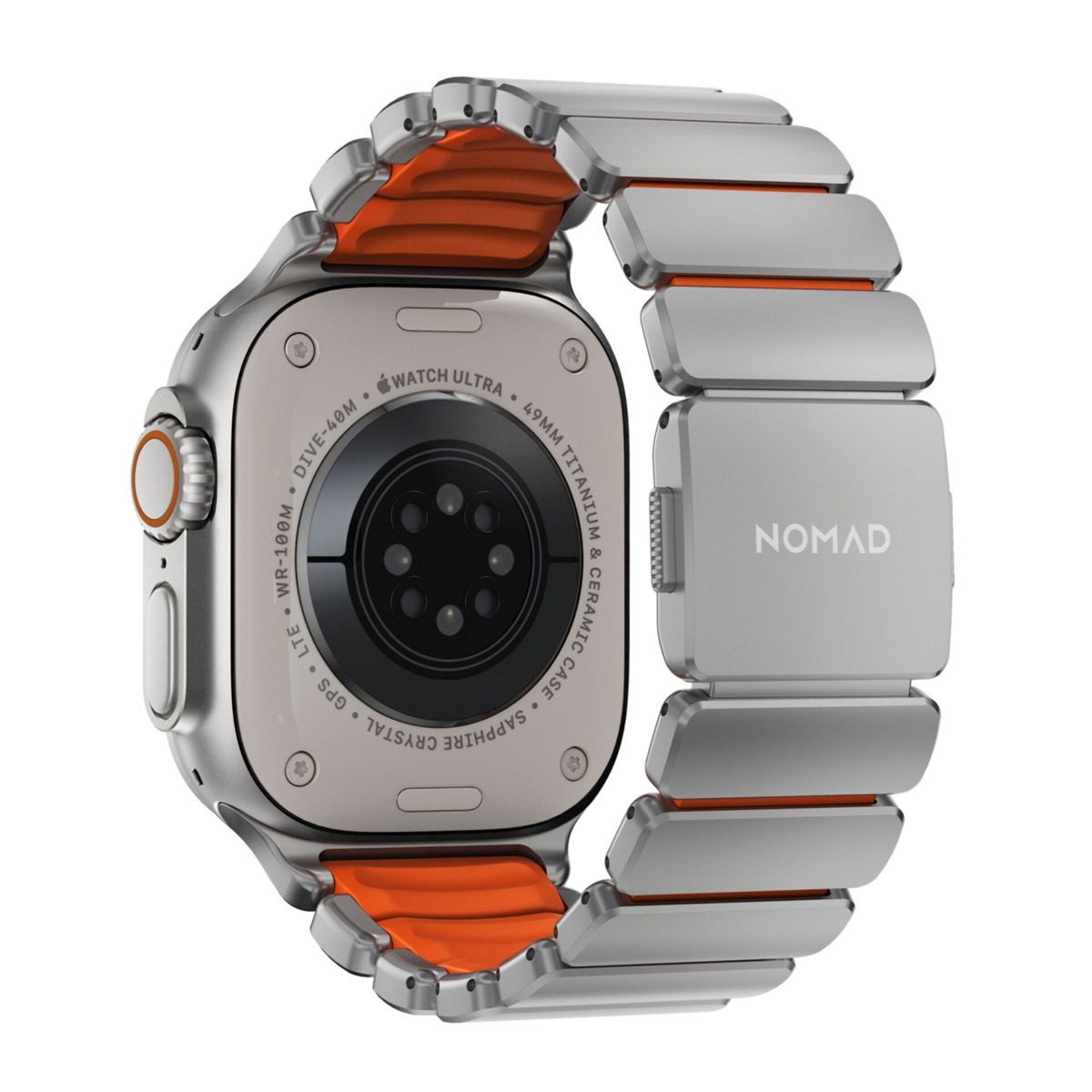 Nomad Smartwatch-Armband Stratos Band Titanium Natural 49mm Ultra