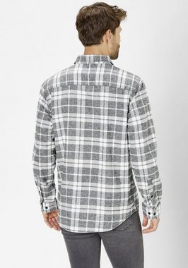 Paddock's Langarmhemd Flanellhemd aus reiner Baumwolle
