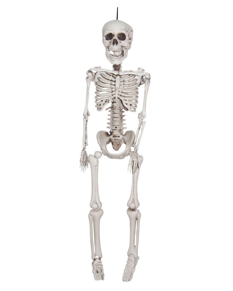 Dekoobjekt Skelett Hängefigur aus Kunststoff 30 cm als Hallow