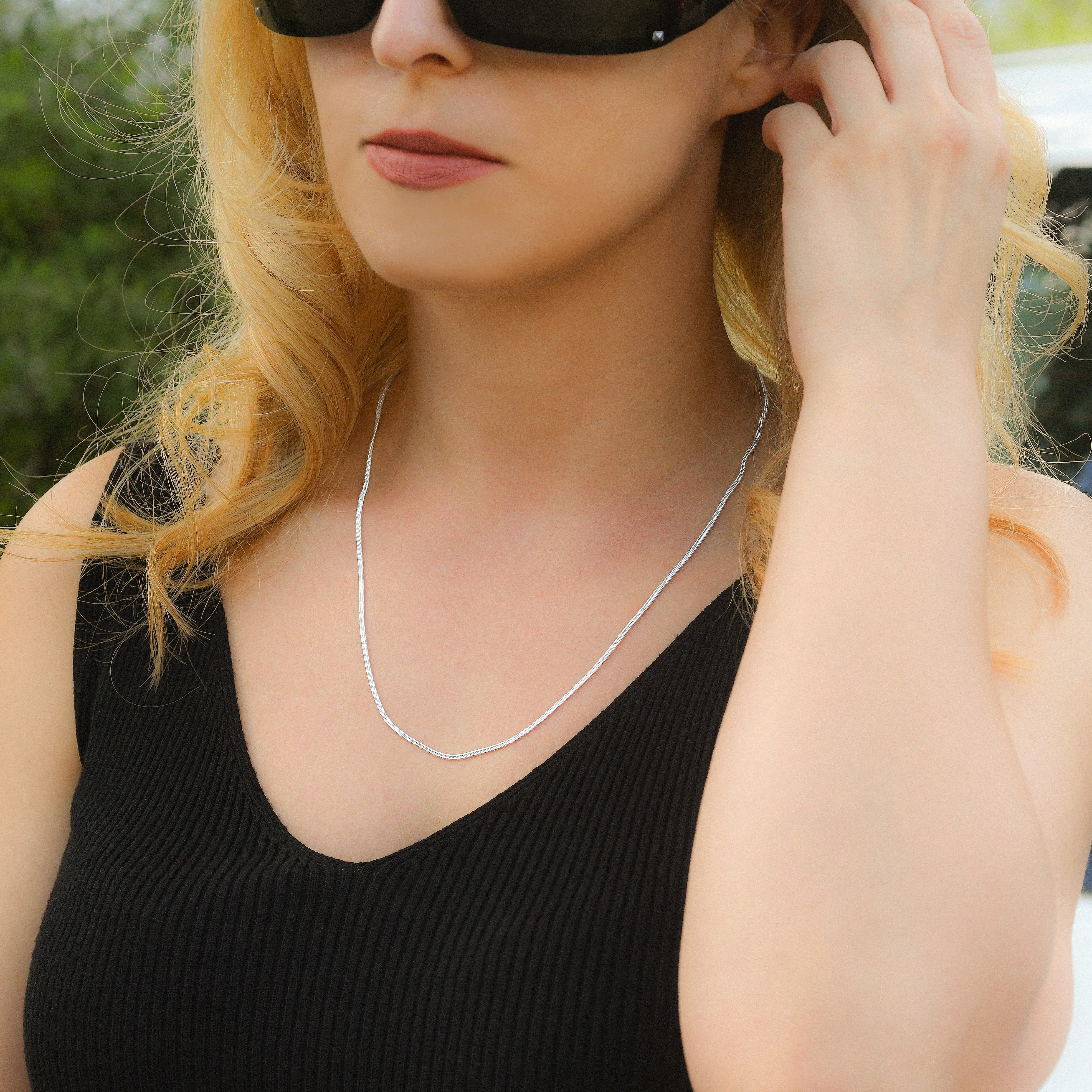 Felino Schlangenkette Modern 925 Sterling Silber Damen Schmuck Halskette (S günstig online kaufen