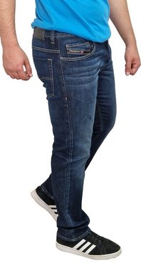 Diesel Straight-Jeans Diesel Herren Jeans SAFADO-X - 009HN 5-Pocket-Style, Gerader-Fit, Dezent-Used-Look