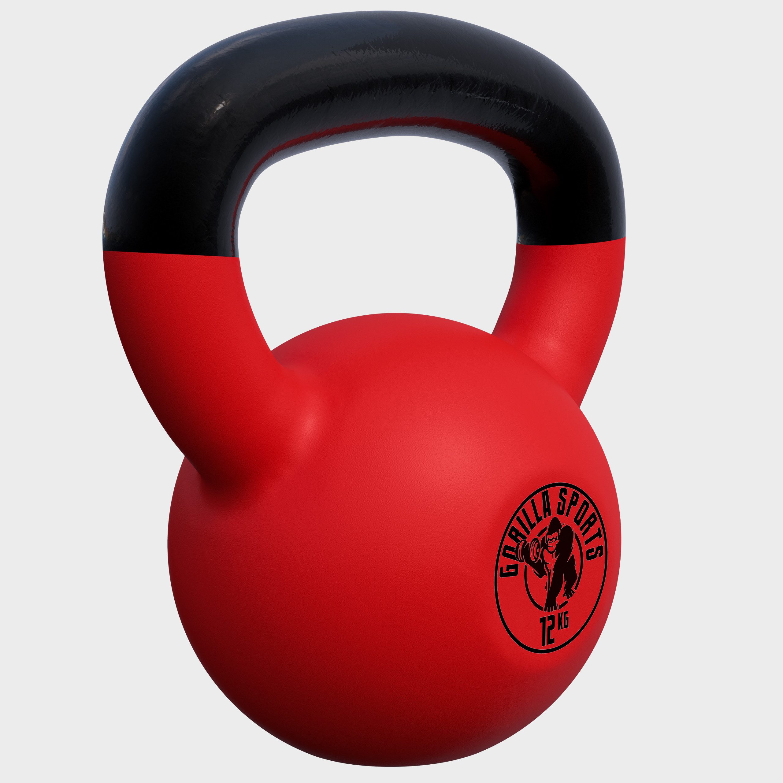 GORILLA SPORTS Kettlebell 2 - 32 kg, Gusseisen Kugelhantel mit Neoprenbeschichtung, Kraftraining