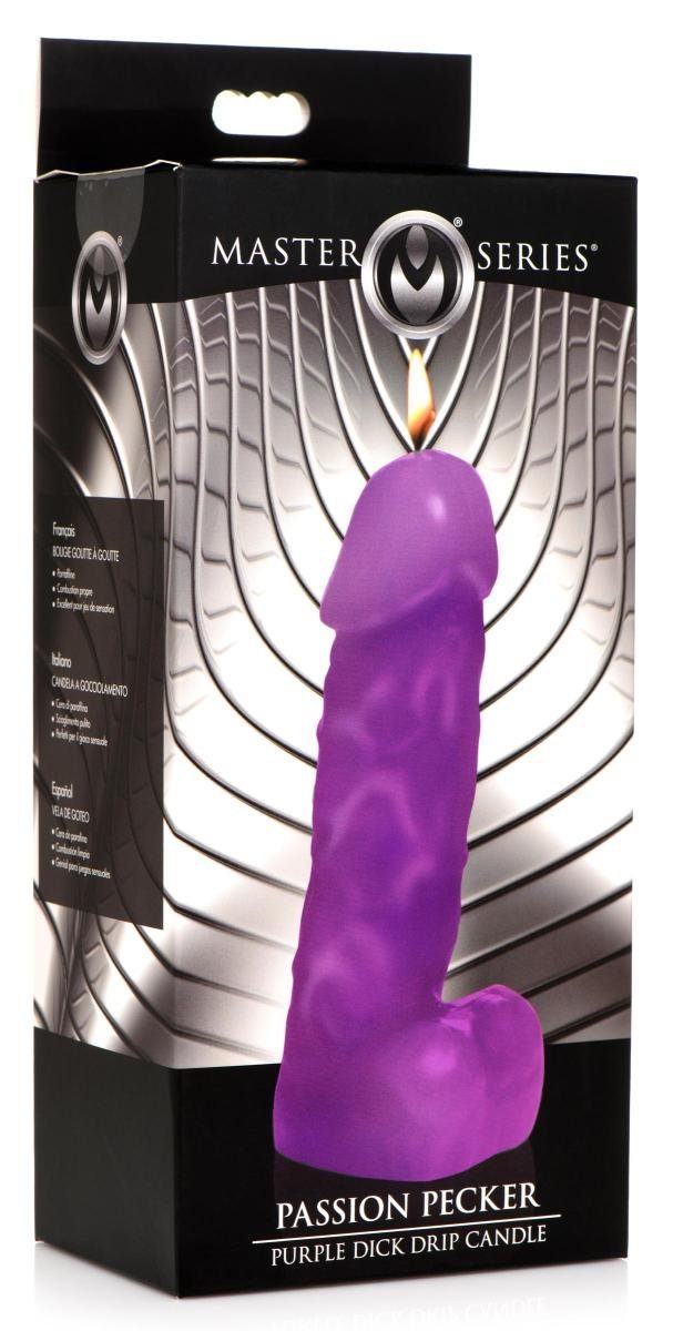 - Series S/M Massagekerze Niedrigtemperatur-Kerze Lila Penisform Master Bondage